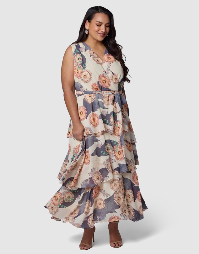 Pink Dusk by Curve Project - Wild Nights Maxi Dress