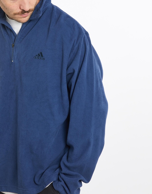 Vintage by The Real Deal - Pre Loved - Vintage 90s Adidas Quarter Zip Fleece Sweatshirt