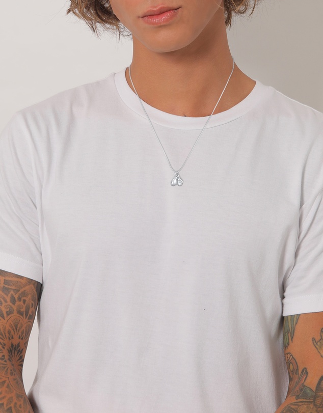 Kuzzoi - ICONIC EXCLUSIVE - Boxing Gloves Pendant Necklace in 925 Sterling Silver