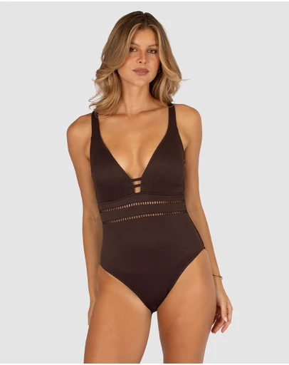 Baku Swimwear - Rococco C/DD Cup Plunge One Piece Swimsuit