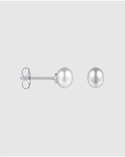 Ichu - Tiny Pearl Stud Earrings