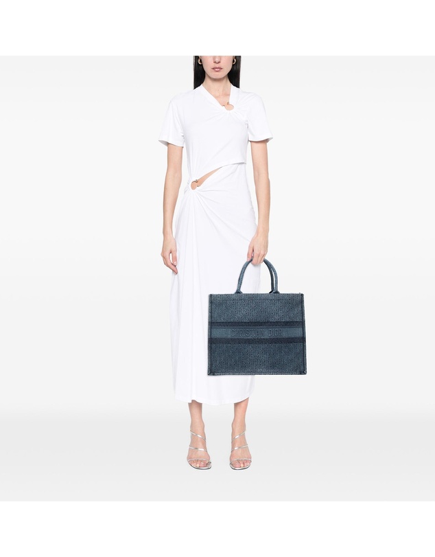 Pre-Loved by Azura Reborn - Pre-Loved Large Oblique Denim Book Tote