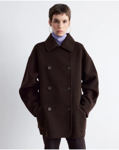 & Other Stories - Cocoon-Shaped Wool Jacket