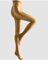 High Heel Jungle - Liquid Metal Tights - Gold