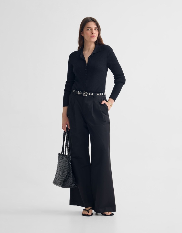 Oxford - Onyx Ribbed Bodysuit