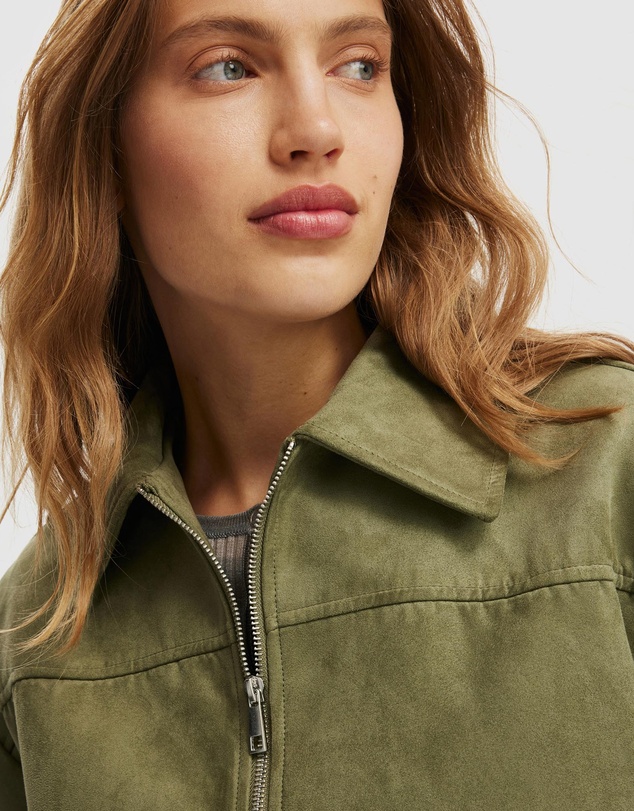 Cotton On - Sophia Faux Suede Bomber Jacket