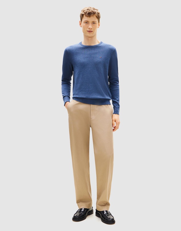 Tommy Hilfiger - Flag Embroidery Crew Neck Jumper