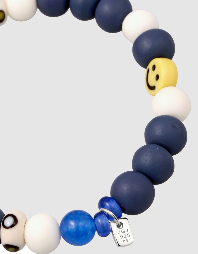 Kuzzoi - ICONIC EXCLUSIVE - Mixed Bead Bracelet with Evil Eye and Smiling Face