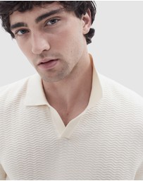 UNISON - Zig Zag Knit Polo