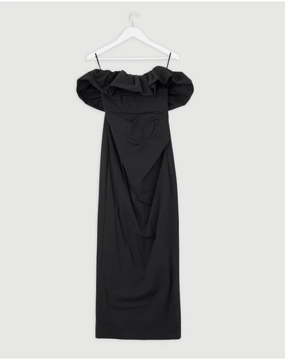 Revibe - Repaired Shona Joy Campbell Strapless Bubble Maxi Dress - AU 8