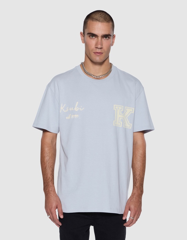 Ksubi - Salud Biggie SS Tee Blue Mist
