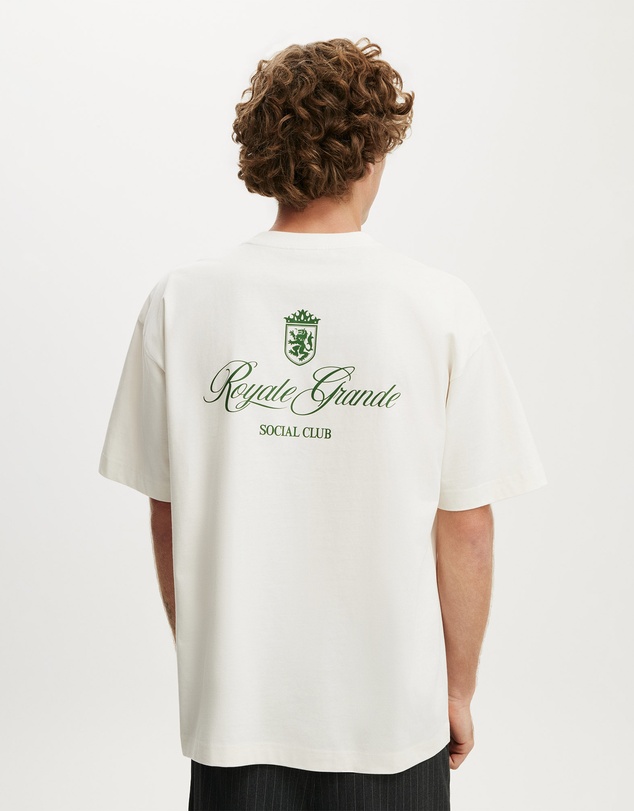 Cotton On - Box Fit Text T-Shirt