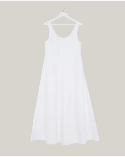 Revibe - Repaired AERE Fern Linen Maxi Dress - AU 14
