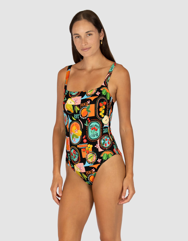 Baku Swimwear - Cinque Terre Square Neck One Piece Swimsuit