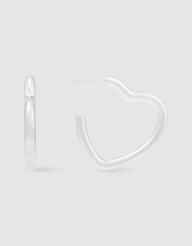 Wanderlust + Co - Hailey Heart Hoop Earrings