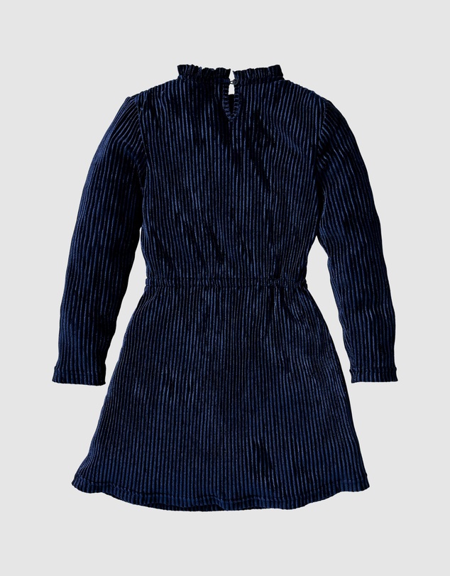 Quapi - Kaisa Long Sleeve Rib Velour Dress - Kids-Teens