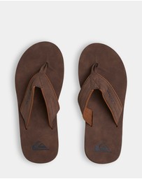 Quiksilver - Mens Carver Nubuck Thongs
