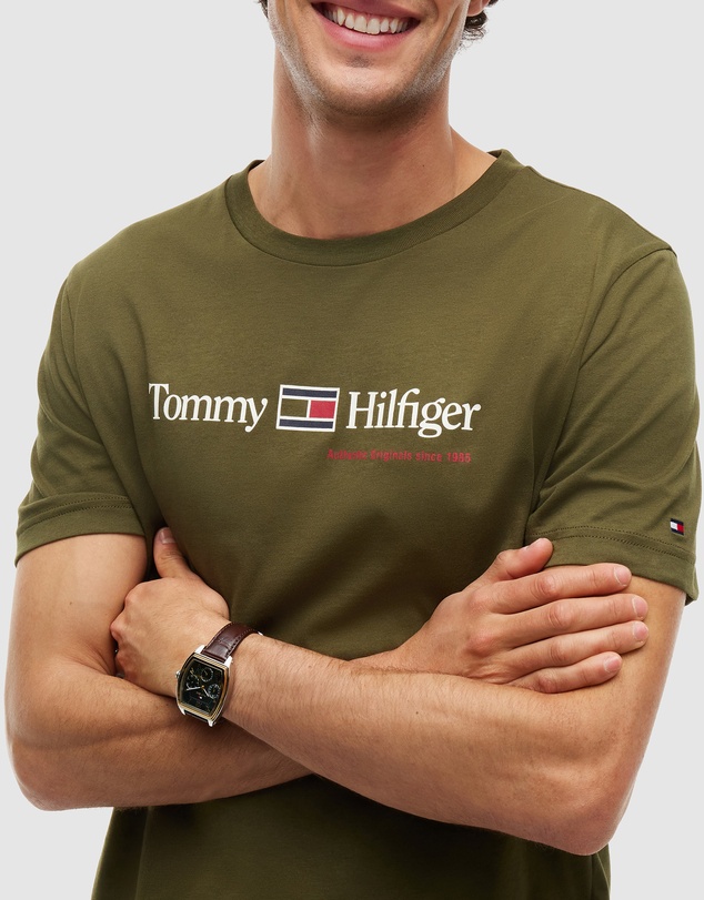 Tommy Hilfiger - Logo Jersey Crew Neck T-Shirt