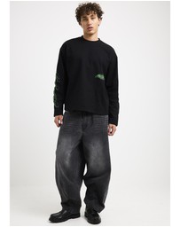 Black Noise White Rain - Charm Long Sleeve Shirt