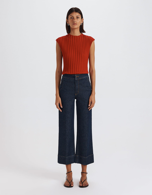 SABA - Ava Cropped Wide Leg Jean
