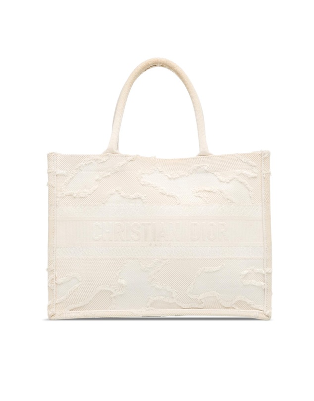 Pre-Loved by Azura Reborn - Pre-Loved dior Dior Book Tote Bag in Beige Canvas