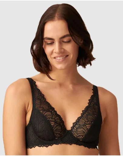 Naturana - The Friday Sheer Recycled Lace Underwire Bra