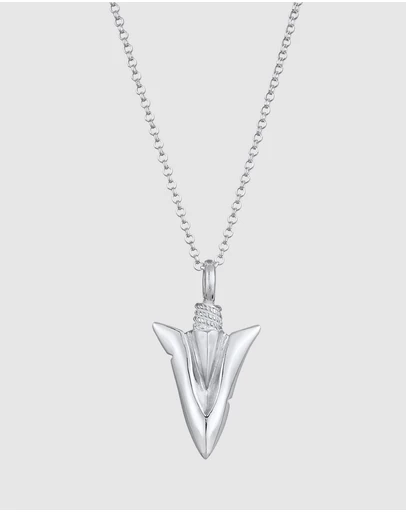Kuzzoi - ICONIC EXCLUSIVE - Long Necklace with Arrow Pendant in 925 Sterling Silver
