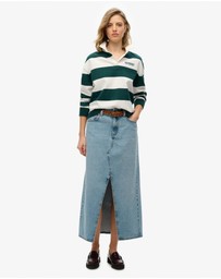 Superdry - Denim Split Maxi Skirt
