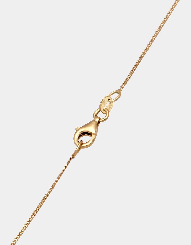 Elli Jewelry - Necklace Quartz 925 Sterling Silver Gold-Plated