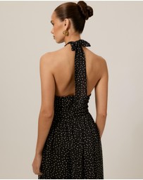 Tussah - Kelly Halter Polka Dot Maxi Dress