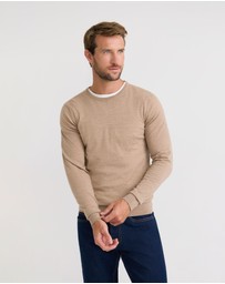 Oxford - Crew Neck Pure Wool Pullover