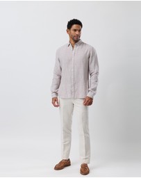 Brooksfield - Linen Casual Long Sleeve