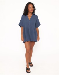 Petal & Pup - Winny Playsuit - Denim Blue