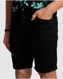 yd. - Christos Ripped Denim Short