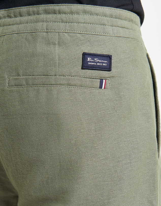 Ben Sherman - Linen Cotton Drawcord Short