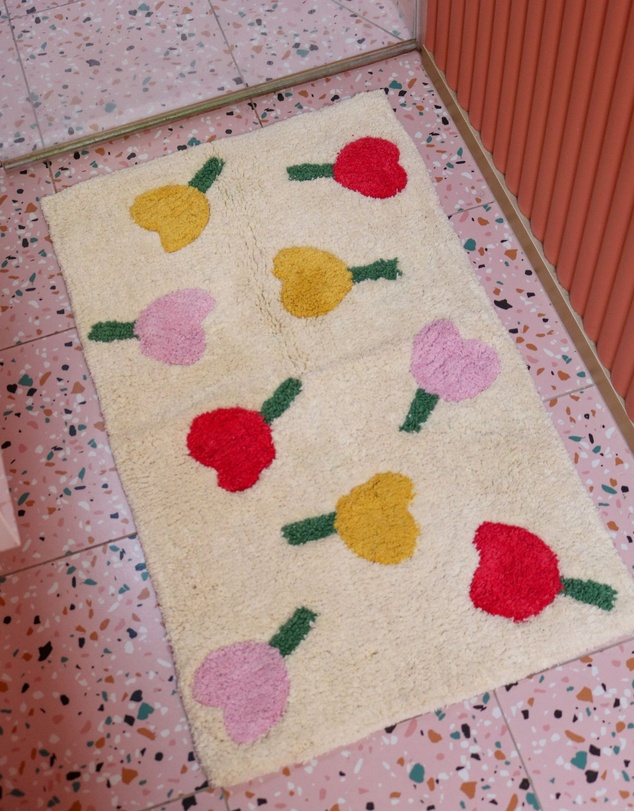 Mosey Me - Forget Me Not Bath Mat - Vanilla