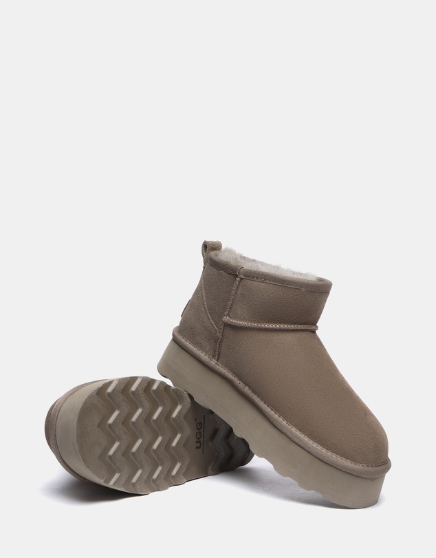 EVERAU - Australian Shepherd Ugg Thick Bottom Ronnie Cow Suede Upper UGG Boots