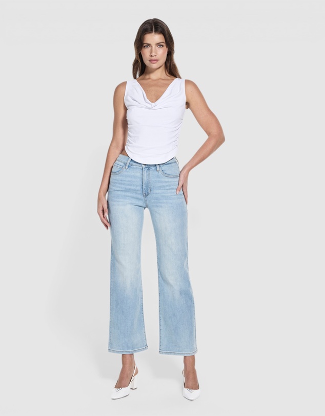 GUESS - Eco Cantina Mid Rise Wide Leg Jeans