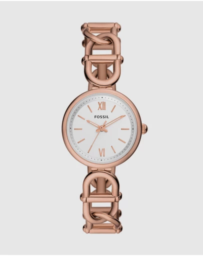 Fossil - Carlie Rose Gold Tone Analogue Watch