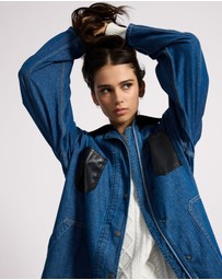 ONE TEASPOON - My Boyfriends Denim Shacket - Blue Pasadena
