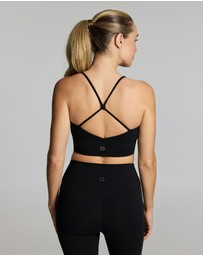 Rockwear - Luxesoft Rouched Low Impact Sports Bra