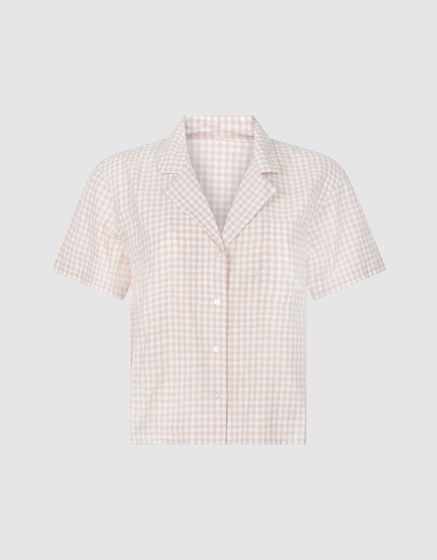 Hunkemoller - Short Sleeve Linen Sleep Shirt