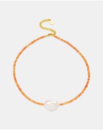 Amber Sceats - Toledo Necklace in Coral