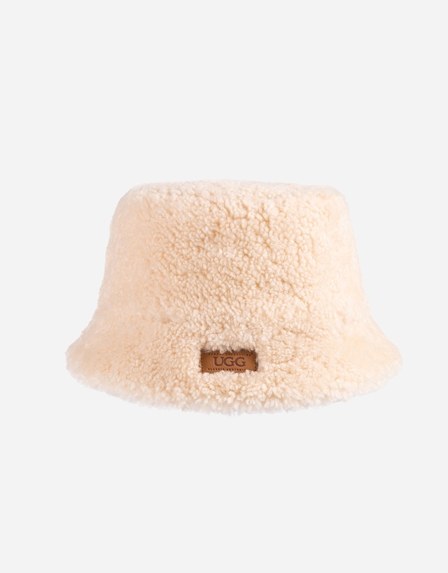 Ozwear Connection Uggs - Ugg Curly Sheepskin Bucket Hat