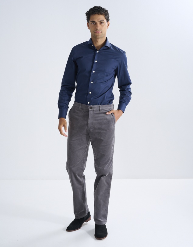 3 Wise Men - 3 Wise Men Cord Trouser - Mid Grey