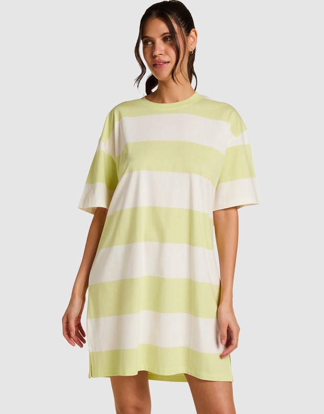 Hunkemoller - Boxy R-Neck Stripe Nightie