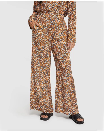 Oxford - Chantel Floral Print Wide Leg Pants