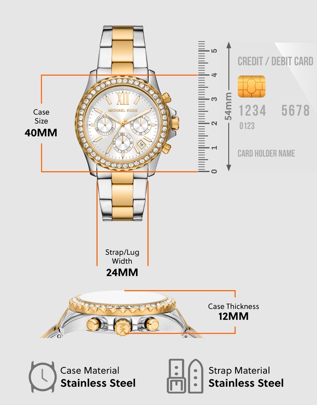 Michael Kors - Everest Two Tone Chronograph Watch