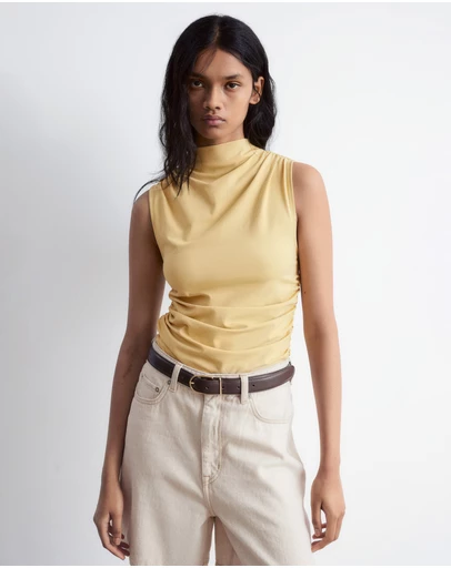 & Other Stories - Sleeveless Mock-Neck Top