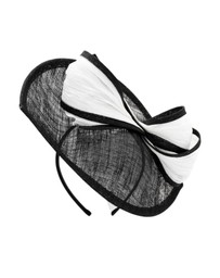 Morgan & Taylor - Xanthia Fascinator in Black and White